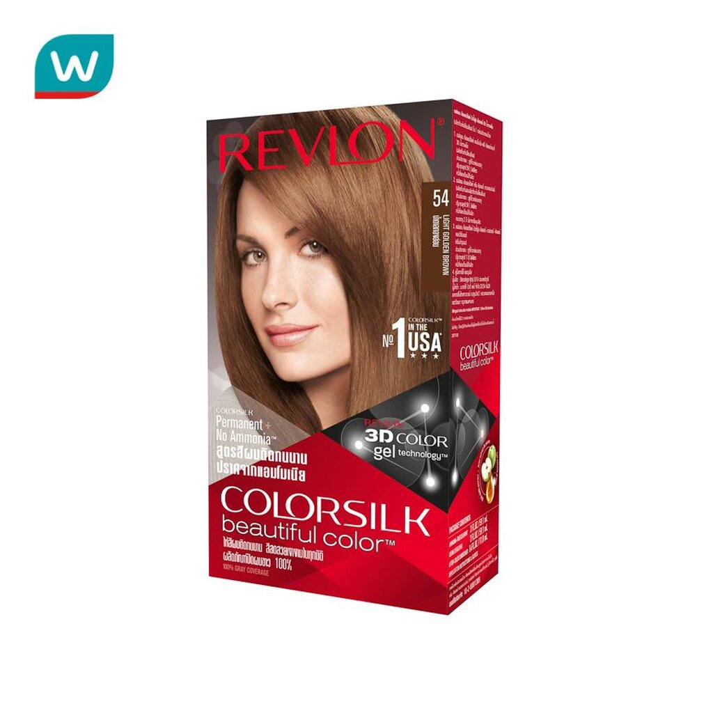 Revlon เรฟลอน คัลเลอร์ซิลค์ แฮร์คัลเลอร์No.54 น้ำตาลทองอ่อน