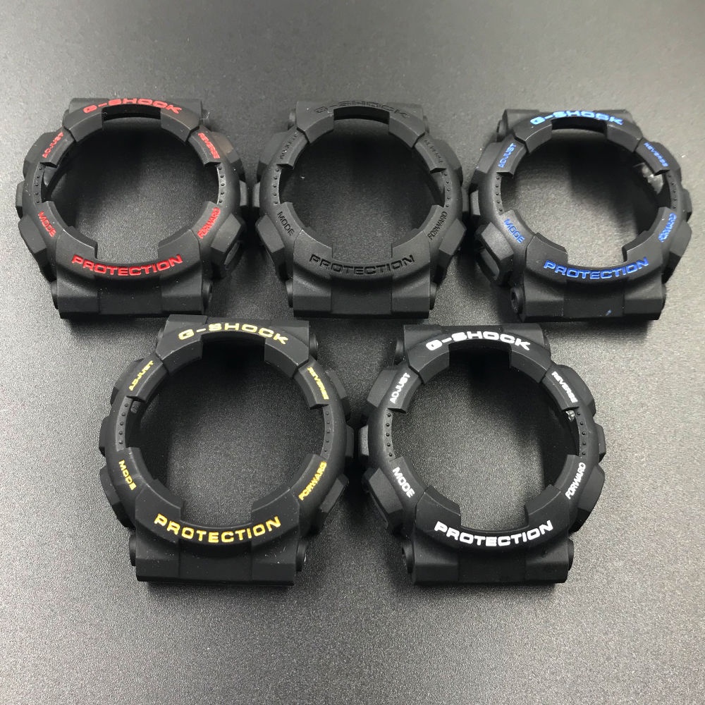 สายนาฬิกาข้อมือเรซิ่น สีดํา แบบเปลี่ยน สําหรับ Casio Watch GSHOCK Series Watch Frame GA110/GA100/GD120/GA140/GLS-GAX100