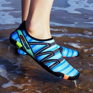 ราคา💦รองเท้ายน้ำแท้ 100% รองเท้าเดินชายหาด รองเท้าเดินทะเล