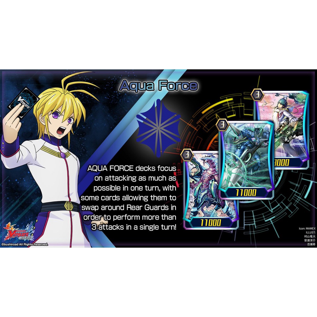 ไทย(แคลน)อควอฟอร์ซ แวนกาดไทย Card fight Vanguard Thai การ์ดแยกใบ Clan (แคลน)อควอฟอร์