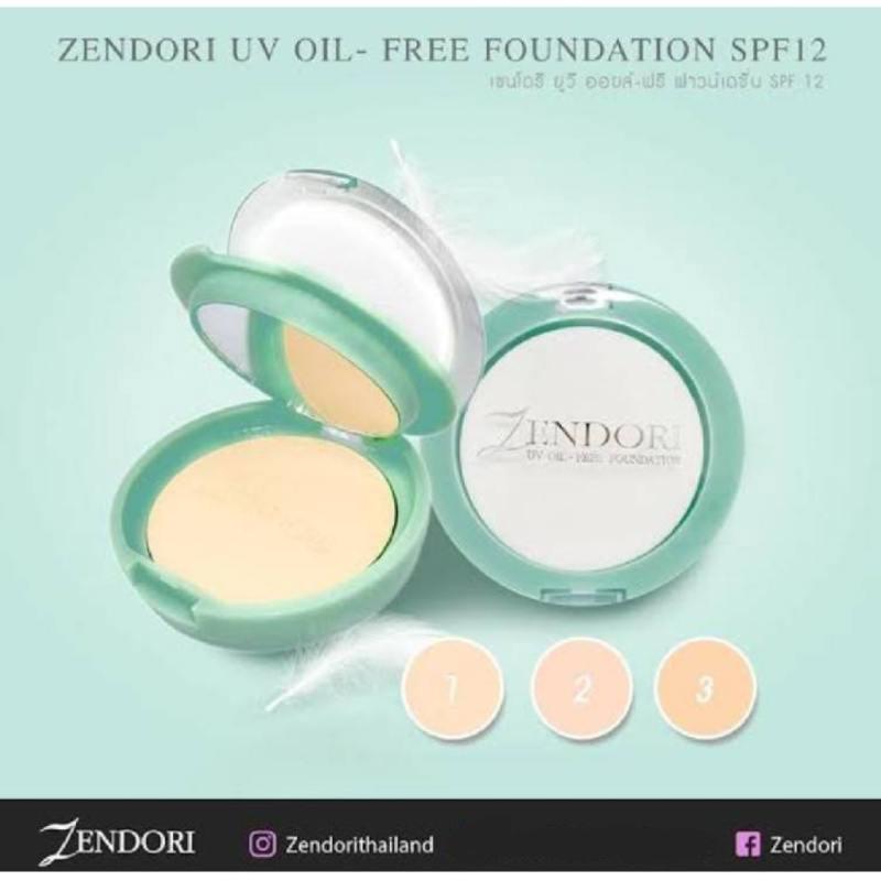 ยกโหล (12ชิ้น) Zendori แป้งตลับ เซนโดริ ตลับสีเขียว ยกโหล (12ชิ้น) – โปรปัง