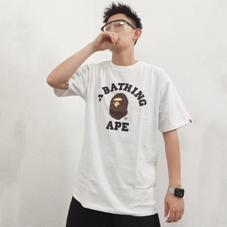 4079 เสื้อยืดแขนสั้น พิมพ์ลาย bape แฟชั่นสําหรับผู้ชาย ผู้หญิง ไซซ์ M-3XL