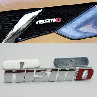 สติ๊กเกอร์ตราสัญลักษณ์โลหะสีเงินสําหรับ nissan