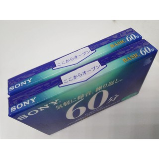 เทปเปล่า​ 60 นาที เทปคาสเส็ต​ Sony​ Normal Type I ญี่ปุ่นแท้ๆ​ นำเข้า