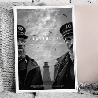 The Lighthouse (2019) Posters โปสเตอร์หนัง เดอะ ไลท์เฮาส์ (2019), Willem Dafoe, Robert Pattinson สไตล์ฟิล์มเก่า โทนภาพขา