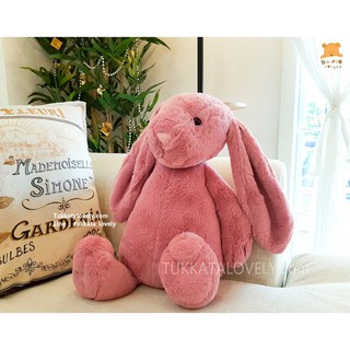 ตุ๊กตากระต่ายหูยาว JellyCat สีชมพูเข้ม (Tulip)