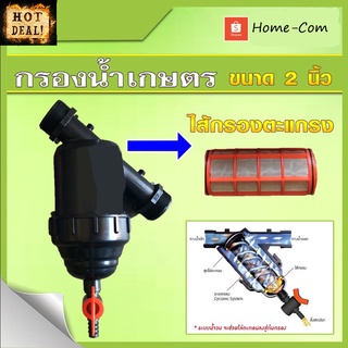 หม้อกรองน้ำมัน ถ้วยกรองน้ำมันสไตล์ญี่ปุ่น กรองเกษตรน้ำหยด Superproduct ขนาด 2 นิ้ว ชนิดไส้ตะแกรง กรองละเอียด
