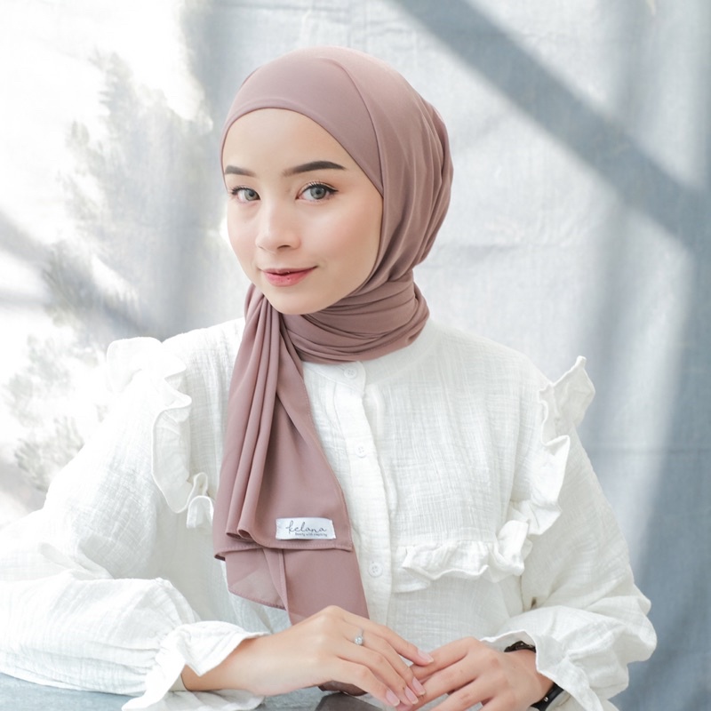 [Wanderings] Hana Instant Pashmina & สี่เหลี่ยม สี่เหลี่ยม | ฮิญาบสําเร็จรูป | ฮิญาบแบบ Quad ด้านในส