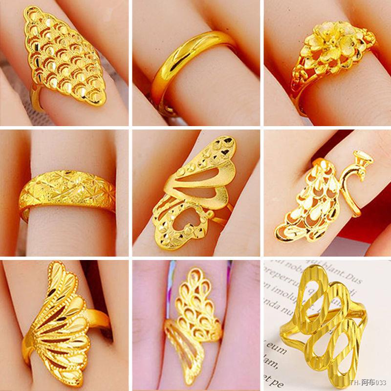 ❥ราคาถูก❥แหวนทองครึ่งสลึง เวียดนามทรายแหวนทองหญิงไม่ซีดจางทุกการแข่งขันแหวนอารมณ์ทองชุบแหวนรักเปิดปรับ #แหวนทอง#แหวนทองค