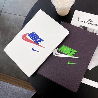 NIKE black and white for เคสไอแพด   mini 5 6 เคส   air  3 4 5   pro 11 10.2 gen 7/8/9 Airbag tri-fold pen slot case