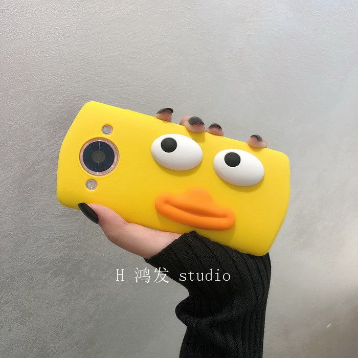 เคสโทรศัพท์∈เป็ดปากใหญ่การ์ตูนน่ารัก Meitu T9 จำกัด รุ่น Volume ของเคสมือถือ T8/M8 ชมพูอ่อนสาว M6 Apple 11 /7/X