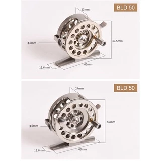 โลหะอลูมิเนียมอัลลอยด์ Fly Fishing Reel สําหรับ Lake เหยื่อน้ําเค็ม Casting Tackle ฤดูหนาวตกปลาน้ําแข็ง Reels 1:1 ปลาหล่อกลองล้อ 240731
