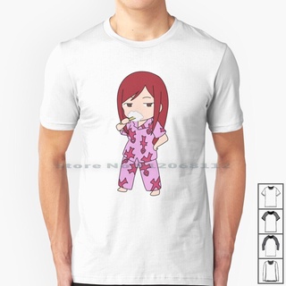 [S-5XL] Plgiha40fgghkn12 ชุดนอน เสื้อยืด พิมพ์ลาย Erza Fairy l Erza Scarlet สไตล์วินเทจ คลาสสิก สุดเท่