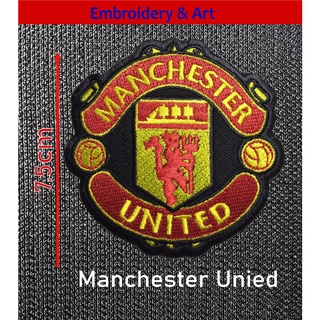 Manchester Unied Man U อาร์ม โลโก้ ใช้เย็บติดเสื้อและแบบตีนตุ๊กแก