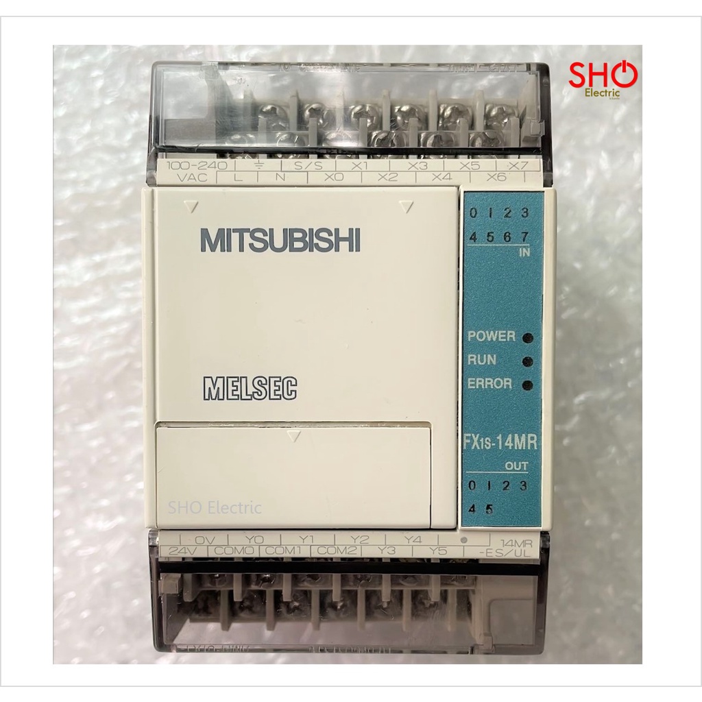 PLC Mitsubishi FX1S-14MR-ES/UL (มือ2) พีแอลซี เบรคเกอร์ ควบคุม วงจร