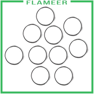 [FLAMEER] 10 Packs Scuba Diving Stainless Steel Split Ring for Gear Attachment 22mm