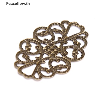 Peacellow ตัวเชื่อมต่อ ลายดอกไม้ สําหรับทําเครื่องประดับ DIY 20 ชิ้น