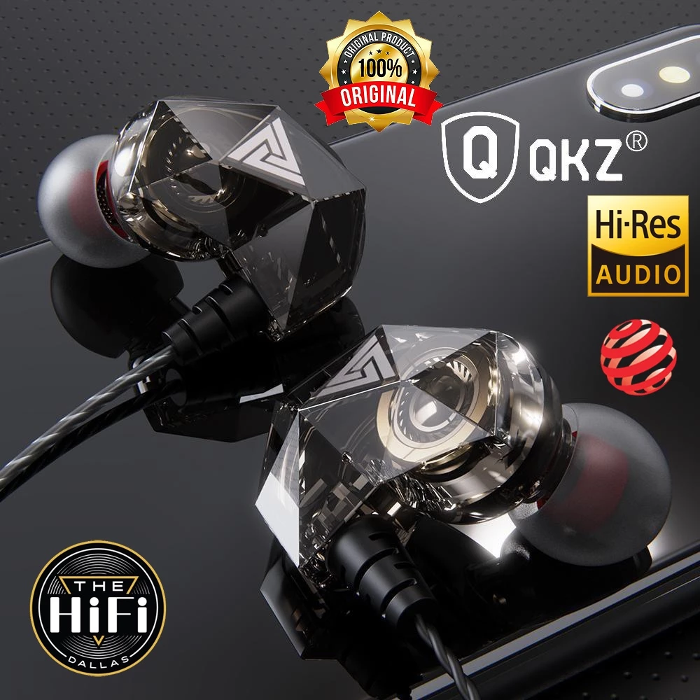 QKZ AK2 หูฟังอินเอียร์ มีไมโครโฟน เสียงดี