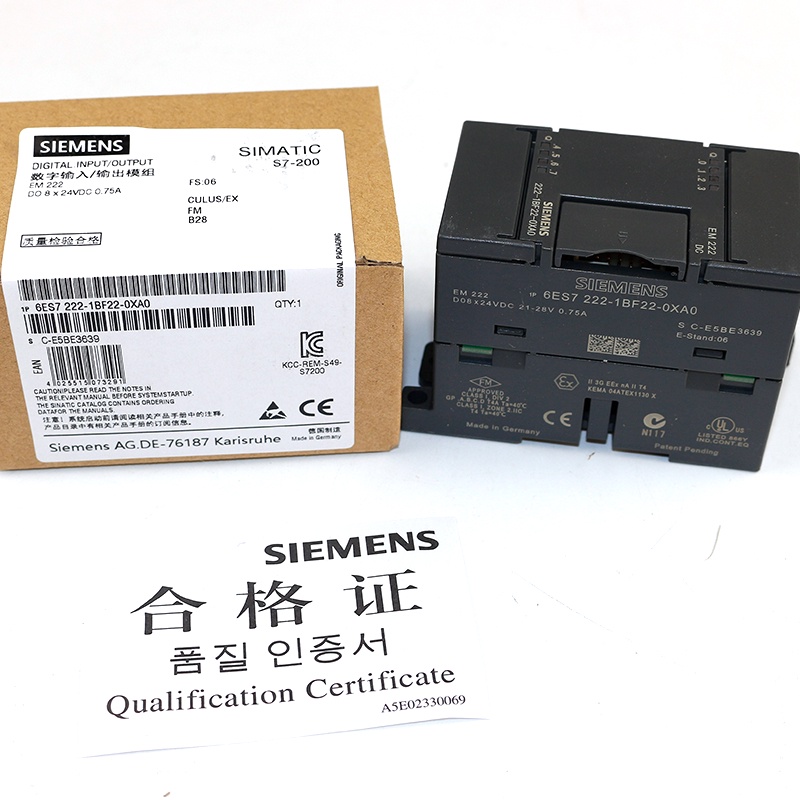 6ES7 222-1BF22-0xA8/1HF22-0xA8 / EM 222 ใหม่เอี่ยมและต้นฉบับจากสต็อก