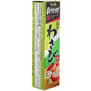 S&amp;B Tube neri Wasabi 43g ซอสวาซาบิ แบบหลอด 43 กรัม พกพาสะดวก(0966)