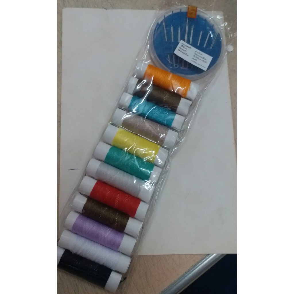 (ถูกที่สุด พร้อมส่ง) ชุดเข็มด้าย ตัดเย็บ 1 แผง