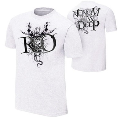 WWE เสื้อยืด เสื้อมวยปล้ำ เสื้อยืด Randy Orton Venom Runs Deep