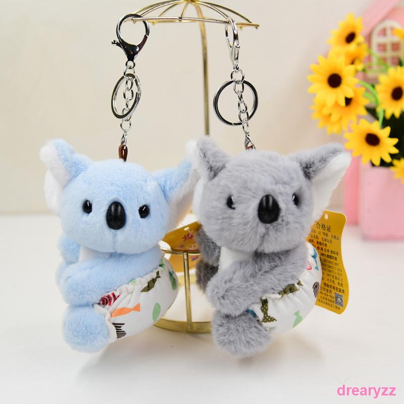 น่ารัก Wombat ตุ๊กตา Koala จี้ขนาดเล็ก Sloth พวงกุญแจของเล่นตุ๊กตากระเป๋าเครื่องประดับกระเป๋านักเรีย
