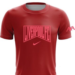 เสื้อยืด ลาย Liverpool FC แบบแห้งเร็ว ไซเรนมารูน XS - 5XL