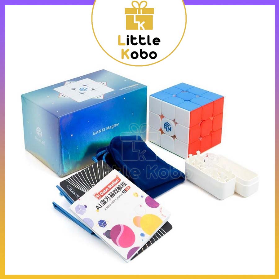 [Maglev UV] Rubiks Cube 3x3 Gan 12 Maglev UV Stickerless พร้อมแม่เหล็ก Rubiks Cube 3 ชั้น Gan12 M ขอ