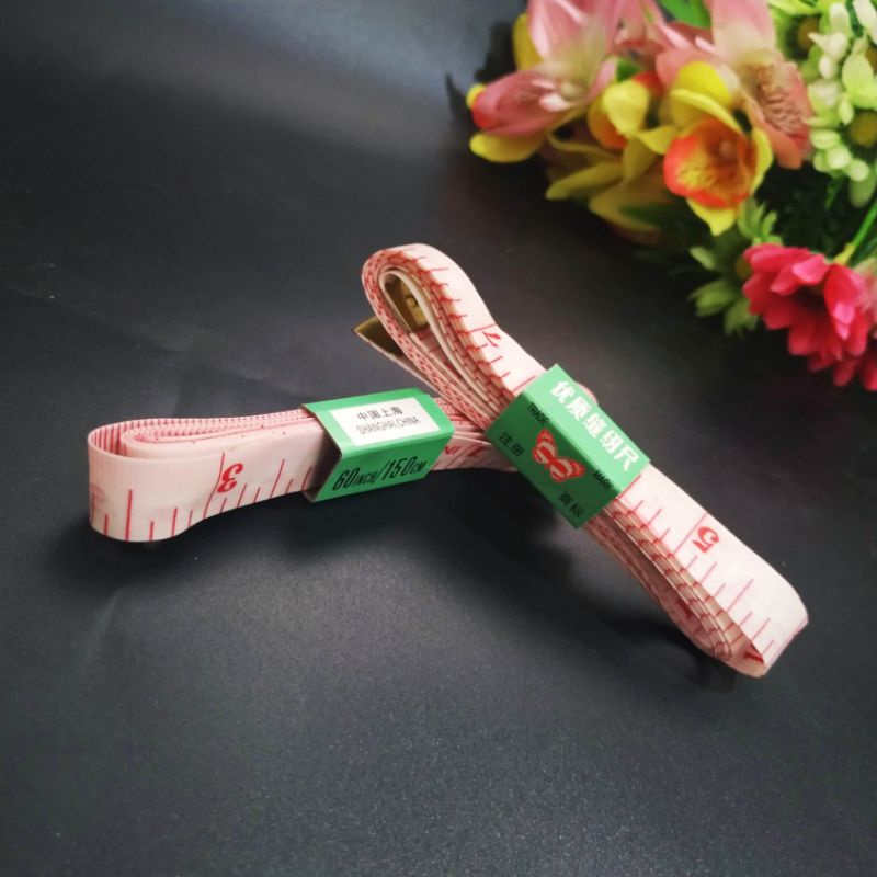 สายวัด สายวัดช่าง วัดเอว ยาว60 INCH/150cm หน่วยเป็นนิ้วและเซนติเมตร