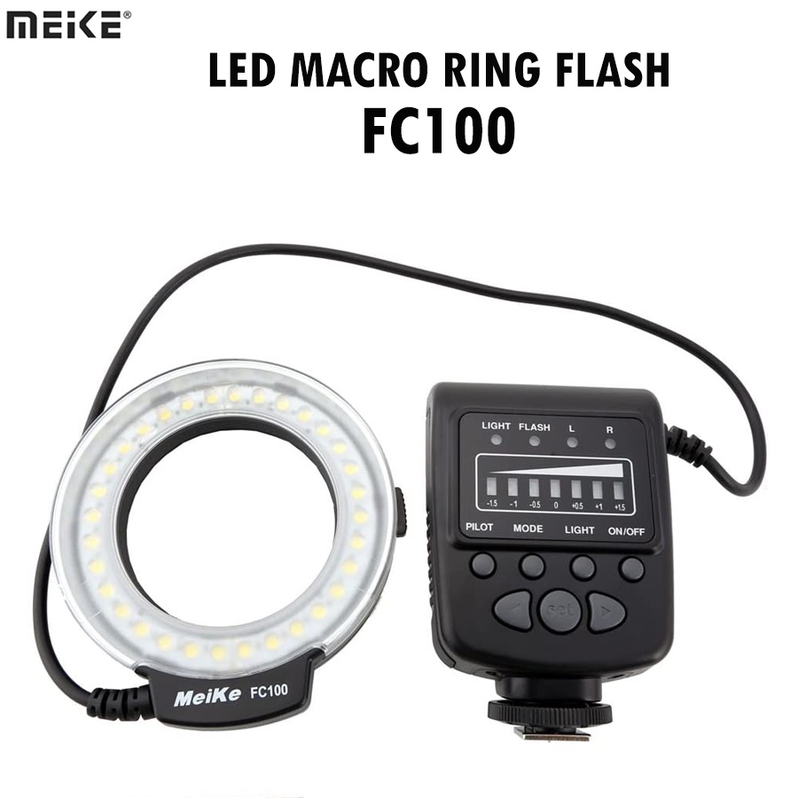 Meike FC100 LED Macro Ring Flash สำหรับกล้อง DSLR และ Mirrorless