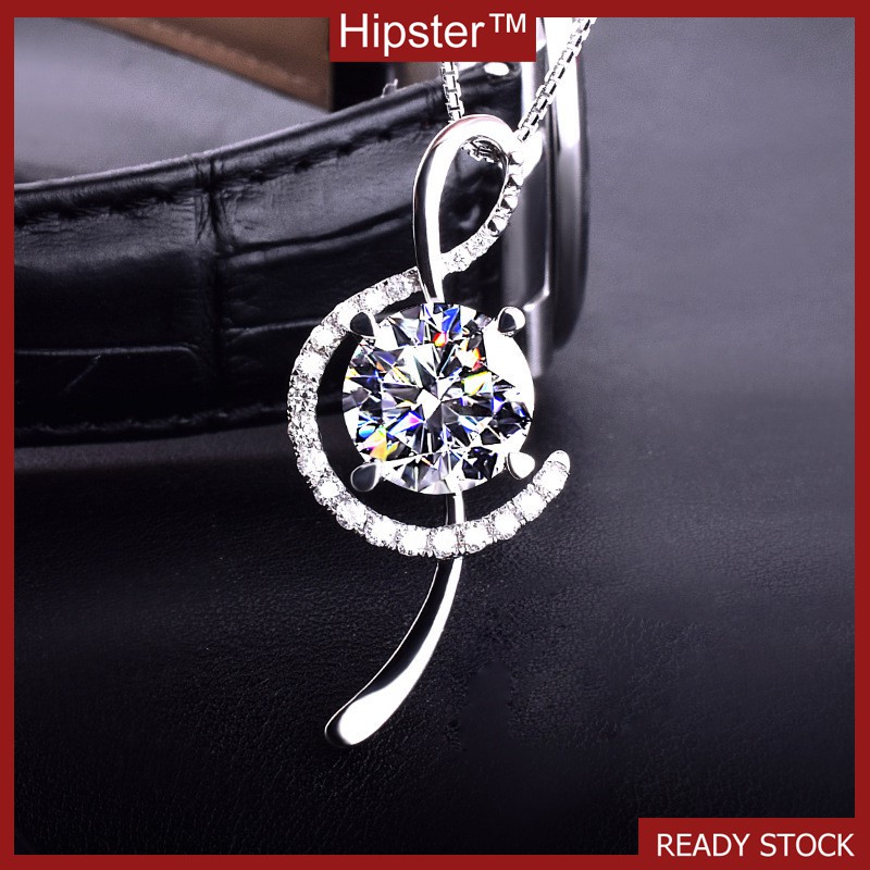 จี้ Pt950 สร้อยคอเพชรสําหรับผู้หญิง