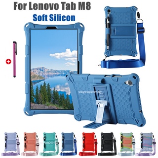 เคสโทรศัพท์มือถือซิลิโคนพร้อมขาตั้งสําหรับ Lenovo Tab M8 Tb-8505F Tb-8705X Tablet Case สําหรับ Lenovo Tab M8 M 8