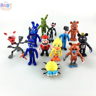 ฟิกเกอร์ PVC รูปหมีเท็ดดี้ Five Nights at Midnight Fnaf 12 ชิ้น Shopcyc3207