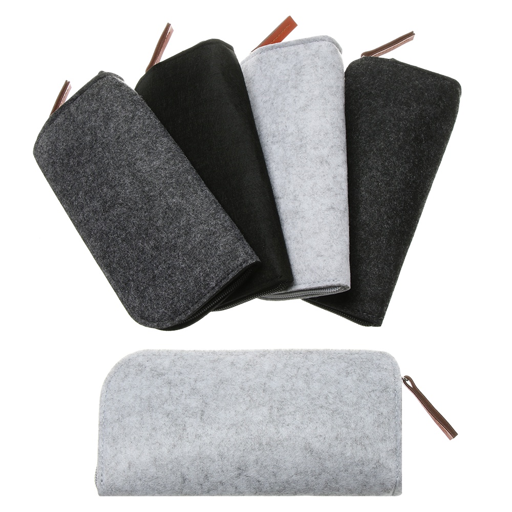 กรณีแว่นตาHot Fashion Multifunctional Wool Felt Cloth Glasses Case Zier