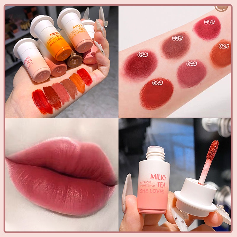 SimpleLife ลิปสติก ลิปกลอสเนื้อแมท แบบซอง Lipstick สีนู้ด สีสวยเรียบเนียนเกลี่ยง่าย M110