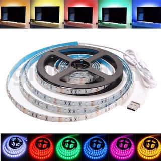 แถบสายไฟ USB LED 3528SMD 100 ซม. สําหรับ PC TV