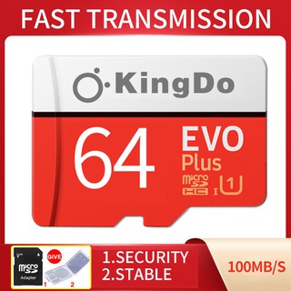 SD card Kingdo MICRO SD CARD (ไมโครเอสดีการ์ด) 64 GB EVO PLUS CLASS 10 (MC64DA/APC)