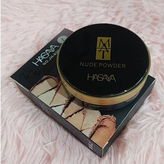 HASAYA NUDE POWDER เเป้งพัฟ 2 ชั้น แป้งเนื้อแข็งผสมรองพื้น หน้าเนียนสวย NO:630