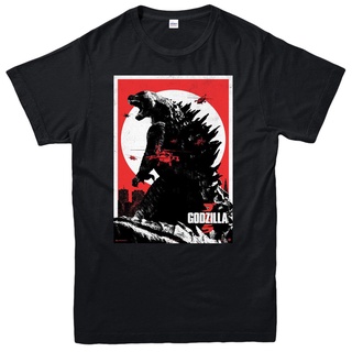 [S-5XL]ขายดี เสื้อยืดผ้าฝ้าย พิมพ์ลาย Godzilla Tokyo Monster King Kong สีดํา สไตล์ญี่ปุ่น สําหรับผู้ชาย EKmlgj43GDglll29