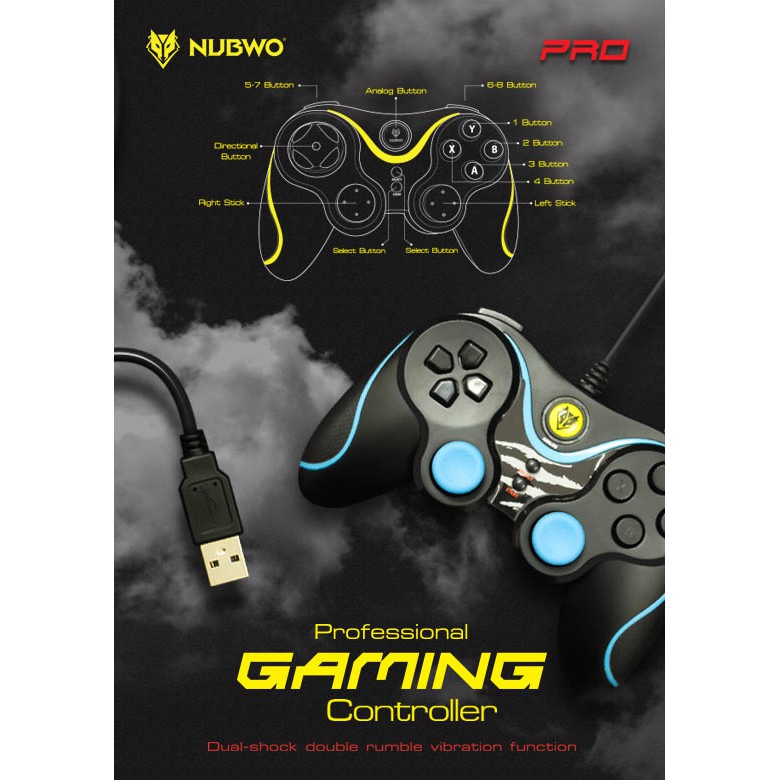 🚀ส่งเร็ว🚀 จอย NUBWO Joy Stick NJ-25 PRO Analog จอยเกมส์ For PC จอยคอนโทรลเลอร์ Gaming Joy Controller จอยเกมมิ่ง PC