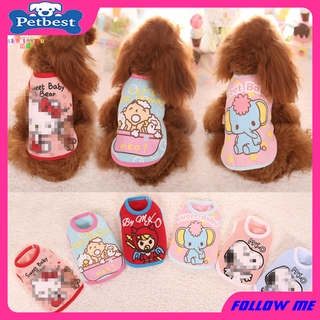 ★〓PetBest〓★Six-color Cartoon Pet Clothes Dog Puppy Clothes Plus Fleece Sweater Dog Clothes Shirt Cat Pullover