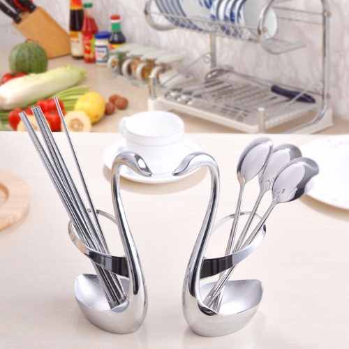 Cygnus Creative Chopstick Holder Stainless Steel Western Cutlery Set
