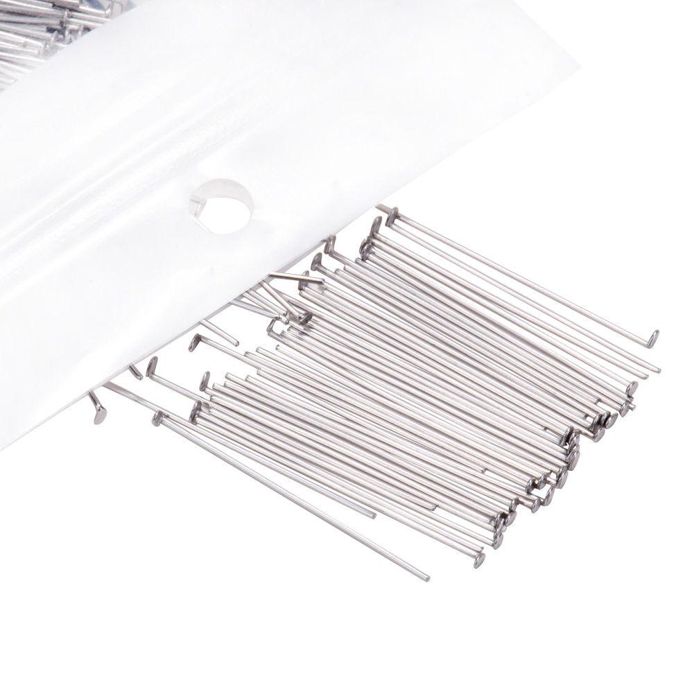 1 Bag 304 Stainless Steel Headpins Ball Headpins Pins Jewelry Finding