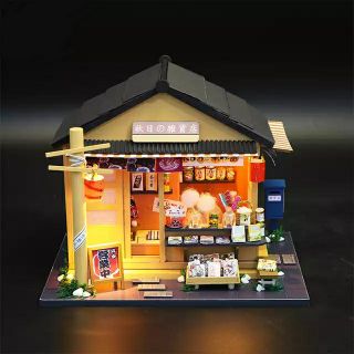 [พร้อมส่ง] M914 บ้านตุ๊กตาdiy Memories of Autumn grocery store ไม่มีฝาครอบกันฝุ่น