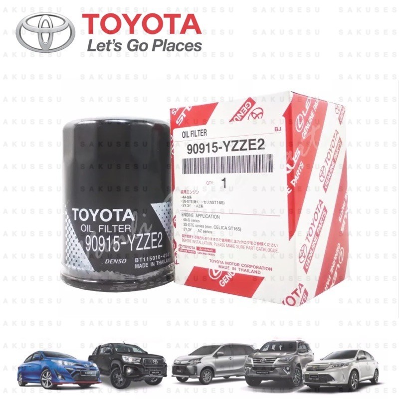 90915-YZZE2 กรองน้ํามันเครื่อง Toyota สําหรับ Camry