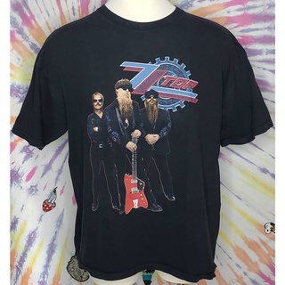 เสื้อยืดครอปของแท้ ZZ เสื้อยืดลําลอง แขนสั้น คอกลม พิมพ์ลาย Hollywood Blues Concert Tour Tennessee River 2007S-5XL