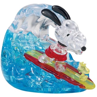 Beverly 3D Crystal Jigsaw Puzzle - Snoopy Surfing 40 ชิ้น [ของแท้ / เรือโดยตรงจากญี่ปุ่น]