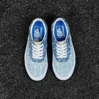 Mooneyes x Vans’ Era 44 DX Anaheim รองเท้าผ้าใบลําลอง ข้อสั้น 100% แบบผูกเชือก แนวเรโทร สําหรับสตรี 4 รู