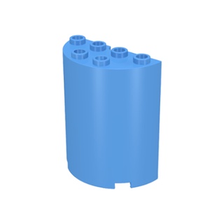 Lego part (ชิ้นส่วนเลโก้) No.20430 / 6259 / 6218 / 35280 -- Cylinder Half 2 x 4 x 4